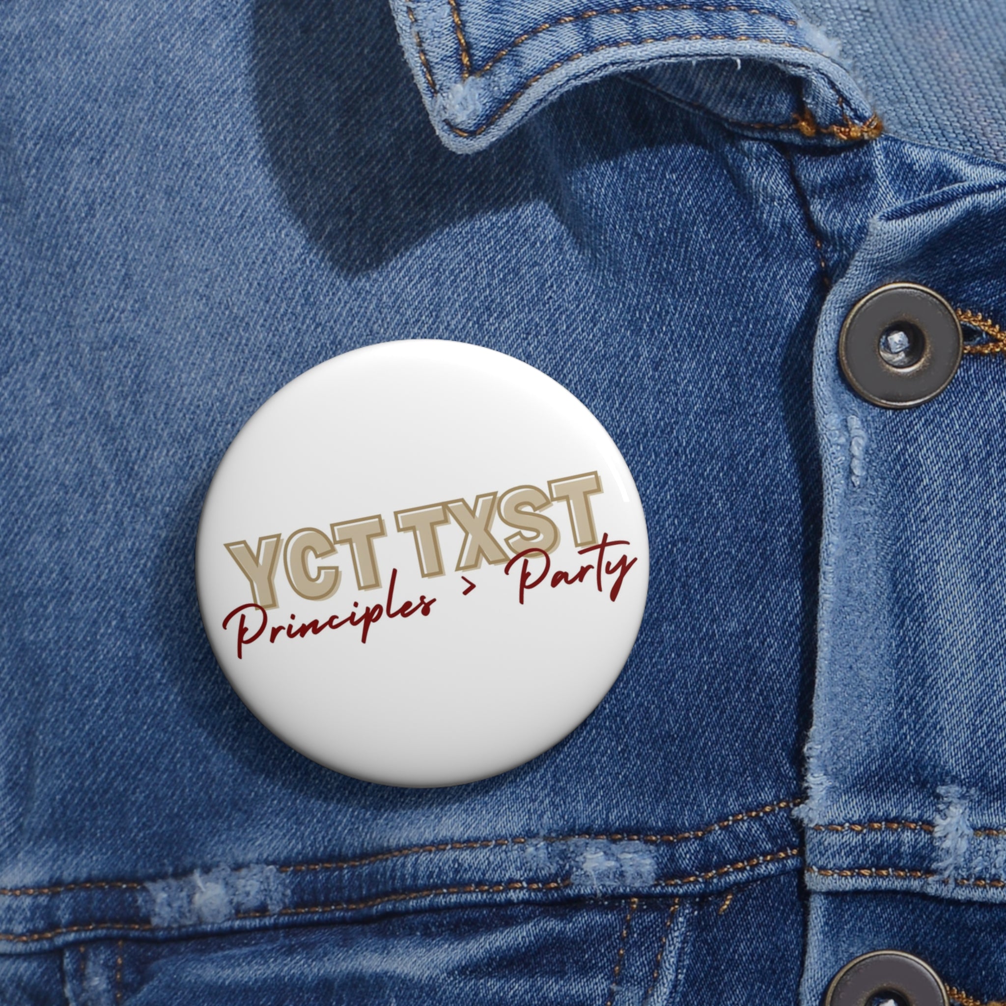 Principles Button (Texas State YCT)